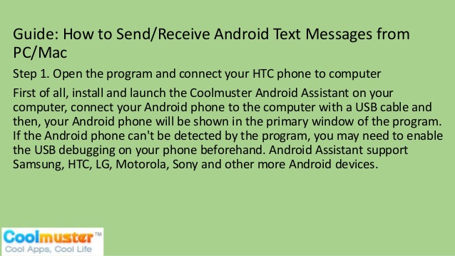 receive android texts on mac